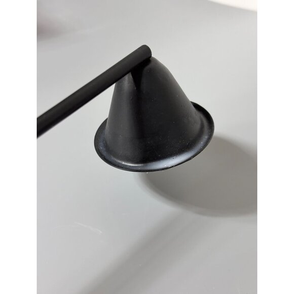 Vtg Metal  Wood Candle Snuffer‎ Industrial Bobbin Handle 14" - Picture 4 of 6